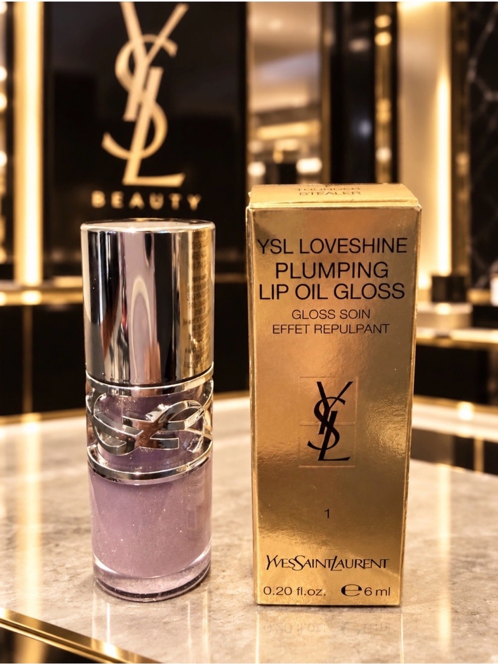 Yves Saint Laurent YSL Loveshine Plumping Lip Oil Gloss - Shimmery Lilac